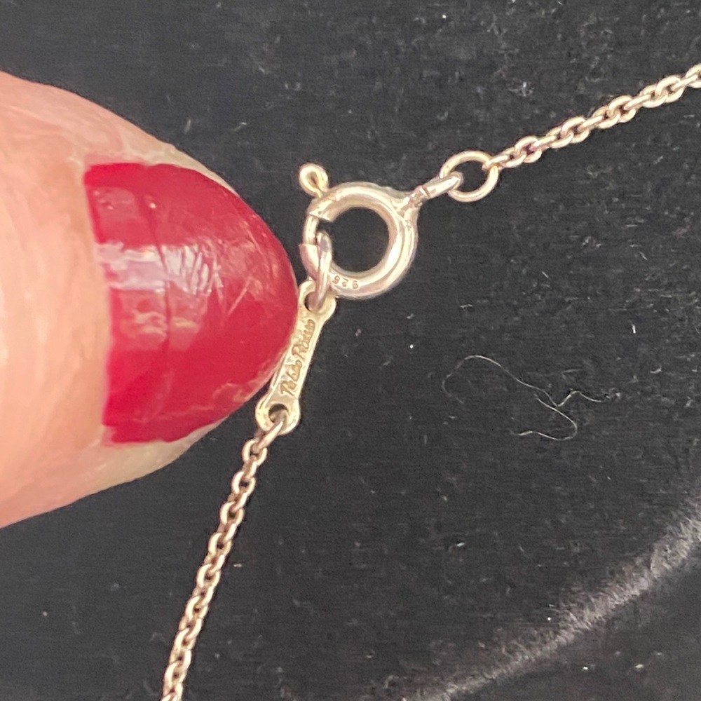 Tiffany & Co. Paloma Picasso Graffiti X Sterling Silver Pendant Necklace - Picture 5 of 6